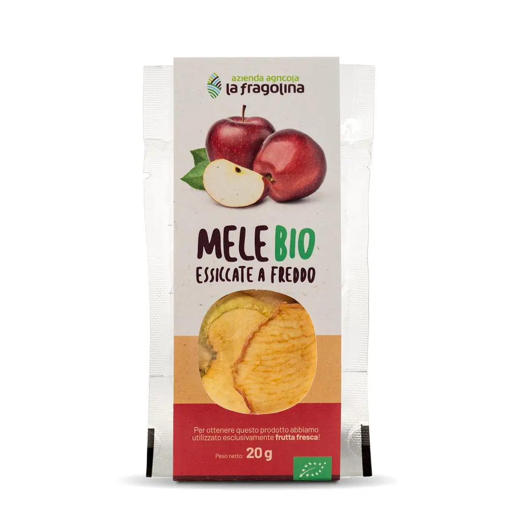 Mele bio essiccate a freddo Azienda agricola La Fragolina