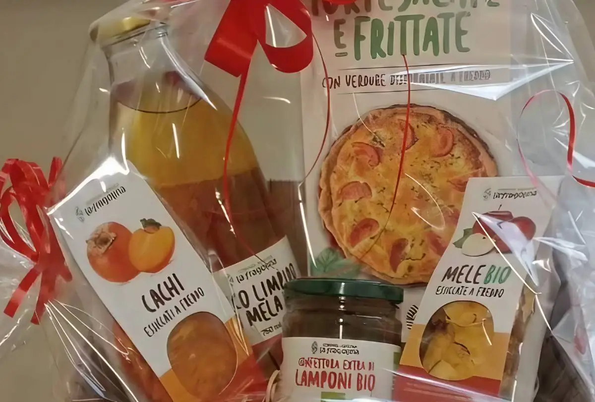 cesto prodotti lafragolina per regalo gourmet