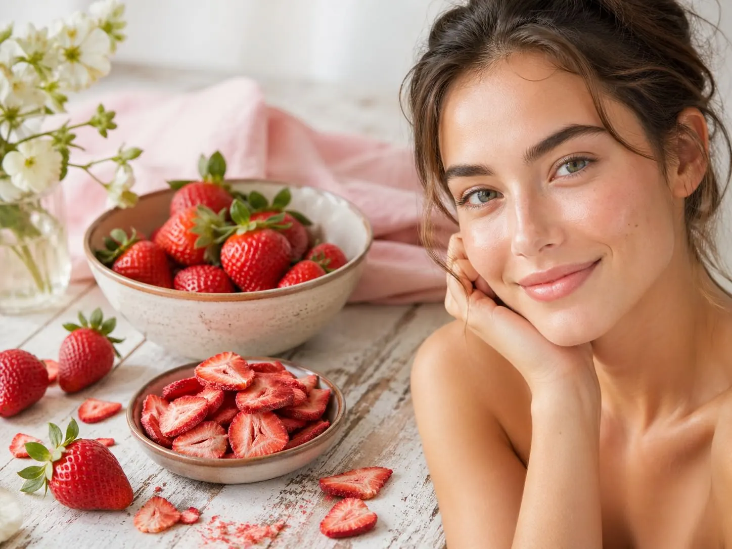 Fragole essiccate a freddo La Fragolina, antiossidanti naturali per la pelle